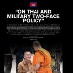 ON THAI AND MILITARY TWO-FACE POLICY