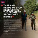 THAILAND NEEDS TO STOP REDIRECTING THE DEBATE TO SECONDARY ISSUES