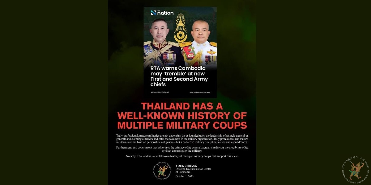 RTA [Royal Thai Army] Warns Cambodia may “Tremble” at New First and ...