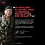 AN APPEASER IS ONE WHO FEEDS A CROCODILE, HOPING IT WILL EAT HIM LAST