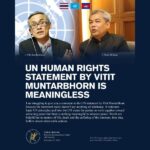 UN HUMAN RIGHTS STATEMENT BY VITIT MUNTARBHORN IS MEANINGLESS